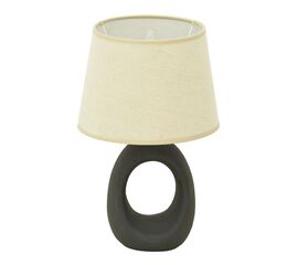 Επιτραπέζιο φωτιστικό Collie Inart Ε14 κεραμικό σε μαύρο-μπεζ απόχρωση Φ18x29εκ - ΕΠΙΤΡΑΠΕΖΙΑ ΦΩΤΙΣΤΙΚΑ στο Milonadakis.gr