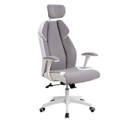 ΚΑΡΕΚΛΑ ΓΡΑΦΕΙΟΥ SALENA HM1086.10 ΣΕ ΓΚΡΙ ΛΕΥΚΟ ΧΡΩΜΑ 65x73x130 εκ. - ΚΑΡΕΚΛΕΣ ΓΡΑΦΕΙΟΥ στο Milonadakis.gr