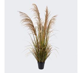 Διακοσμητικό φυτό σε γλάστρα Bulrush Inart  Φ65x120εκ - ΤΕΧΝΗΤΑ ΦΥΤΑ στο Milonadakis.gr