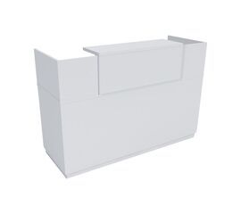 Γραφείο reception Lotus pakoworld σε λευκή απόχρωση  140x70x110εκ - ΓΡΑΦΕΙΑ στο Milonadakis.gr