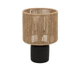 Επιτραπέζιο φωτιστικό Leyda pakoworld κεραμικό σε μαύρο-φυσική απόχρωση Φ16x24εκ - ΕΠΙΤΡΑΠΕΖΙΑ ΦΩΤΙΣΤΙΚΑ στο Milonadakis.gr