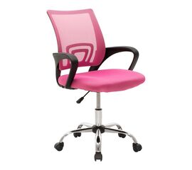 Καρέκλα γραφείου Berto II pakoworld με ανάκλιση ύφασμα mesh σε ροζ απόχρωση 60x48x85-95εκ - ΚΑΡΕΚΛΕΣ ΓΡΑΦΕΙΟΥ στο Milonadakis.gr