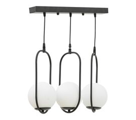 Φωτιστικό οροφής τρίφωτο Lavol pakoworld Ε27 μέταλλο μαύρο 30x3x70εκ - ΦΩΤΙΣΤΙΚΑ ΟΡΟΦΗΣ στο Milonadakis.gr