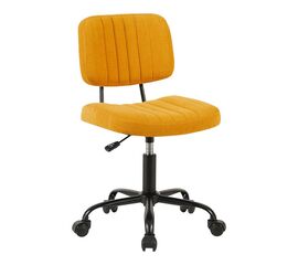 Καρέκλα γραφείου Warra pakoworld ύφασμα κίτρινο 50x52x76-86εκ - ΚΑΡΕΚΛΕΣ ΓΡΑΦΕΙΟΥ στο Milonadakis.gr