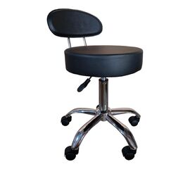 Σκαμπό γραφείου-εργασίας τροχήλατο με πλάτη Tebere pakoworld pu σε μαύρη απόχρωση 35x35x65-77εκ - ΚΑΡΕΚΛΕΣ ΓΡΑΦΕΙΟΥ στο Milonadakis.gr