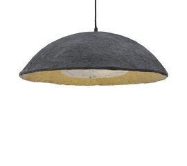 Φωτιστικό οροφής Markiz Inart μαύρο-χρυσό press papier-μέταλλο Φ57x118εκ - ΦΩΤΙΣΤΙΚΑ ΟΡΟΦΗΣ στο Milonadakis.gr