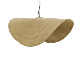 Φωτιστικό οροφής Klark Inart φυσικό ψάθα-μέταλλο Φ120x144εκ - ΦΩΤΙΣΤΙΚΑ ΟΡΟΦΗΣ στο Milonadakis.gr