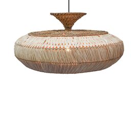 Φωτιστικό οροφής Lafrene Inart sisal σε φυσικό χρώμα Φ90x43εκ - ΦΩΤΙΣΤΙΚΑ ΟΡΟΦΗΣ στο Milonadakis.gr