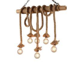 Φωτιστικό οροφής Ropily ΙI pakoworld φυσικό χρώμα σχοινί 80x15x100εκ - ΦΩΤΙΣΤΙΚΑ ΟΡΟΦΗΣ στο Milonadakis.gr