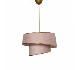 ΦΩΤΙΣΤΙΚΟ ΟΡΟΦΗΣ ΚΡΕΜΑΣΤΟ HM7356.07 ΜΕΤΑΛΛΟ ΚΑΙ ΥΦΑΣΜΑ ΣΑΠΙΟ ΜΗΛΟ ΧΡΥΣΟ Φ32x70Υ εκ. - ΦΩΤΙΣΤΙΚΑ ΟΡΟΦΗΣ στο Milonadakis.gr