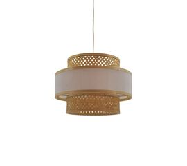 Φωτιστικό οροφής Certy Inart Ε27 μπαμπού σε φυσική απόχρωση Φ32x25εκ - ΦΩΤΙΣΤΙΚΑ ΟΡΟΦΗΣ στο Milonadakis.gr