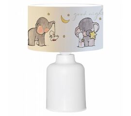 ΠΑΙΔΙΚΟ ΦΩΤΙΣΤΙΚΟ ΕΠΙΤΡΑΠΕΖΙΟ BALOO HM7577.01 ΛΕΥΚΟ ΣΧΕΔΙΟ ELEPHANT Φ24x32εκ. - ΕΠΙΤΡΑΠΕΖΙΑ ΦΩΤΙΣΤΙΚΑ στο Milonadakis.gr