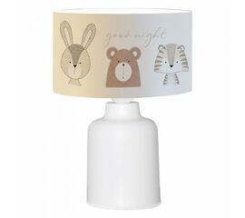 ΠΑΙΔΙΚΟ ΦΩΤΙΣΤΙΚΟ ΕΠΙΤΡΑΠΕΖΙΟ ΥΦΑΣΜΑΤΙΝΟ BALOO HM7577.02 ΛΕΥΚΟ ΣΧΕΔΙΟ CUTE ANIMALS Φ24x32Y - ΕΠΙΤΡΑΠΕΖΙΑ ΦΩΤΙΣΤΙΚΑ στο Milonadakis.gr