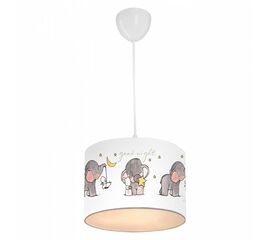 ΠΑΙΔΙΚΟ ΦΩΤΙΣΤΙΚΟ ΟΡΟΦΗΣ ΥΦΑΣΜΑΤΙΝΟ HM7575.01 ΛΕΥΚΟ ΜΕ ΣΧΕΔΙΟ ELEPHANT Φ24x70Y εκ. - ΦΩΤΙΣΤΙΚΑ ΟΡΟΦΗΣ στο Milonadakis.gr