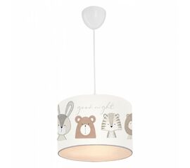 ΠΑΙΔΙΚΟ ΦΩΤΙΣΤΙΚΟ ΟΡΟΦΗΣ ΥΦΑΣΜΑΤΙΝΟ HM7576.01 ΛΕΥΚΟ ΜΕ ΣΧΕΔΙΟ CUTE ANIMALS Φ24x70εκ. - ΦΩΤΙΣΤΙΚΑ ΟΡΟΦΗΣ στο Milonadakis.gr
