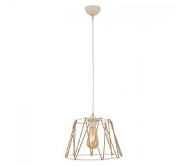 ΦΩΤΙΣΤΙΚΟ ΟΡΟΦΗΣ ΜΕΤΑΛΛΙΚΟ ΛΕΥΚΟ ΜΕ ΣΧΟΙΝΙ ΜΠΕΖ HM7566.03 Φ30x81Υ εκ. - ΦΩΤΙΣΤΙΚΑ ΟΡΟΦΗΣ στο Milonadakis.gr