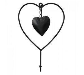 ΔΙΑΚΟΣΜΗΤΙΚΟ ΤΟΙΧΟΥ ΜΕΤΑΛΛΙΚΟ ΜΑΥΡΗ ΚΑΡΔΙΑ HM7563 18.4x4.4x26.7 εκ. - ΔΙΑΚΟΣΜΗΤΙΚΑ ΤΟΙΧΟΥ στο Milonadakis.gr