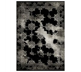 ΧΑΛΙ ΣΑΛΟΝΙΟΥ VINTAGE ΜΕ ΚΡΟΣΙΑ JOSIANE ΜΑΥΡΟ  HM7676.17 80X150εκ. - ΣΠΙΤΙΟΥ στο Milonadakis.gr