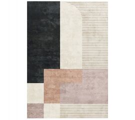 ΧΑΛΙ ΣΑΛΟΝΙΟΥ ΜΕ ΚΡΟΣΙΑ JOSIANE ΜΠΕΖ-ΕΚΡΟΥ-ΡΟΖ HM7677.32 120X170 εκ. - ΣΠΙΤΙΟΥ στο Milonadakis.gr