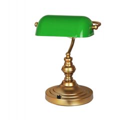 ΦΩΤΙΣΤΙΚΟ ΕΠΙΤΡΑΠΕΖΙΟ ΗΜ7667.01, ΜΕΤΑΛΛΙΚΟ ΧΡΥΣΟ, ΠΡΑΣΙΝΟ ΚΑΠΕΛΟ, Φ26x37Y εκ. - ΕΠΙΤΡΑΠΕΖΙΑ ΦΩΤΙΣΤΙΚΑ στο Milonadakis.gr