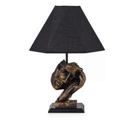 ΦΩΤΙΣΤΙΚΟ ΕΠΙΤΡΑΠΕΖΙΟ ΗΜ7668.01, ΧΡΥΣΟ-ΜΑΥΡΟ, Φ30x47Y εκ. - ΕΠΙΤΡΑΠΕΖΙΑ ΦΩΤΙΣΤΙΚΑ στο Milonadakis.gr