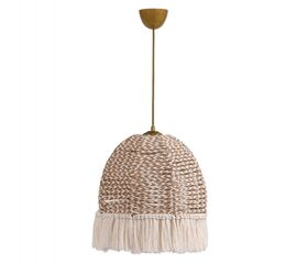 ΦΩΤΙΣΤΙΚΟ ΟΡΟΦΗΣ ΚΡΕΜΑΣΤΟ ΑΠΟ ΣΧΟΙΝΙ ΜΠΕΖ ΕΚΡΟΥ HM7654.02 Φ30x80 εκ. - ΦΩΤΙΣΤΙΚΑ ΟΡΟΦΗΣ στο Milonadakis.gr