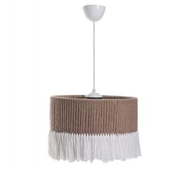 ΦΩΤΙΣΤΙΚΟ ΟΡΟΦΗΣ ΚΡΕΜΑΣΤΟ ΑΠΟ ΣΧΟΙΝΙ ΜΠΕΖ ΛΕΥΚΟ HM7657.01 Φ30x65 εκ. - ΦΩΤΙΣΤΙΚΑ ΟΡΟΦΗΣ στο Milonadakis.gr