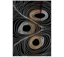 ΧΑΛΙ ΣΑΛΟΝΙΟΥ ME ΚΡΟΣΙΑ JOSIANE ΜΑΥΡΟ-ΧΡΥΣΟ-ΓΚΡΙ HM7677.27 120X170 εκ. - ΣΠΙΤΙΟΥ στο Milonadakis.gr