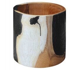 ΕΠΙΤΡΑΠΕΖΙΟ ΚΥΛΙΝΔΡΙΚΟ ΔΙΑΚΟΣΜΗΤΙΚΟ BAZO ΑΠΟ ΞΥΛΟ ΤΕΑΚ Φ26x26Yεκ.HM7727 - ΑΝΤΙΚΕΙΜΕΝΑ στο Milonadakis.gr