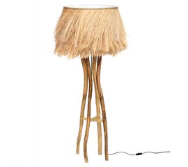 ΦΩΤΙΣΤΙΚΟ ΔΑΠΕΔΟΥ ΜΕ ΞΥΛΟ ΤΕΑΚ ΚΑΙ ΙΝΕΣ ΑΜΠΑΚΑ ΣΕ ΦΥΣΙΚΟ ΧΡΩΜΑ 50x50x160Yεκ.HM7758 - ΦΩΤΙΣΤΙΚΑ ΔΑΠΕΔΟΥ στο Milonadakis.gr