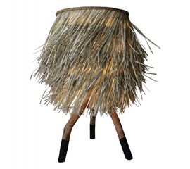 ΦΩΤΙΣΤΙΚΟ ΕΠΙΤΡΑΠΕΖΙΟ ΠΟΔΙΑ ΤΕΑΚ ΚΑΠΕΛΟ SEAGRASS ΣΕ ΦΥΣΙΚΟ ΜΑΥΡΟ Φ30x30-60Yεκ.HM7771 - ΕΠΙΤΡΑΠΕΖΙΑ ΦΩΤΙΣΤΙΚΑ στο Milonadakis.gr