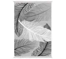 ΧΑΛΙ ΣΑΛΟΝΙΟΥ ΜΕ ΚΡΟΣΙΑ JOSIANE ΦΤΕΡΑ ΓΚΡΙ ΛΕΥΚΟ HM7676.38 80Χ150εκ. - ΣΠΙΤΙΟΥ στο Milonadakis.gr