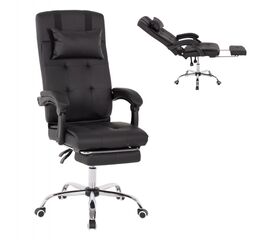 ΠΟΛΥΘΡΟΝΑ ΓΡΑΦΕΙΟΥ ΔΙΕΥΘΥΝΤΙΚΗ ΜΑΥΡΗ HM1057.11 ΜΕ ΠΤΥΣΣΟΜΕΝΟ ΥΠΟΠΟΔΙΟ 58x71x128Y εκ. - ΚΑΡΕΚΛΕΣ ΓΡΑΦΕΙΟΥ στο Milonadakis.gr