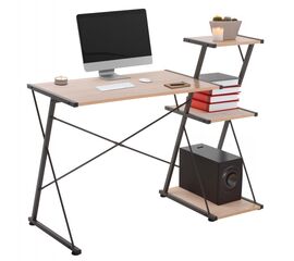 ΓΡΑΦΕΙΟ NOREX HM9317 ΜΕΤΑΛΛΙΚΟ ΜΑΥΡΟ ΜΕ MDF ΕΠΙΦΑΝΕΙΑ ΣΕ ΟΑΚ 116X48X89,5Υεκ. - ΓΡΑΦΕΙΑ στο Milonadakis.gr