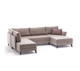 Πολυμορφικός καναπές κρεβάτι PWF-0536 pakoworld ύφασμα κρεμ 300x202x78εκ - ΚΑΡΕΚΛΕΣ ΓΡΑΦΕΙΟΥ στο Milonadakis.gr