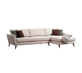 Γωνιακός καναπές κρεβάτι PWF-0526 pakoworld αριστερή γωνία ύφασμα μπεζ-καρυδί 303x168x85εκ - ΚΑΡΕΚΛΕΣ ΓΡΑΦΕΙΟΥ στο Milonadakis.gr