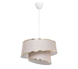 Φωτιστικό οροφής μονόφωτο PWL-1127 pakoworld Ε27 μπεζ-χρυσό-λευκό Φ32.5x65εκ - ΦΩΤΙΣΤΙΚΑ ΟΡΟΦΗΣ στο Milonadakis.gr