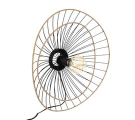 Φωτιστικό τοίχου-απλίκα Alara pakoworld E27 40W χρυσό-μαύρο Φ45x11εκ - ΕΠΙΤΡΑΠΕΖΙΑ ΦΩΤΙΣΤΙΚΑ στο Milonadakis.gr