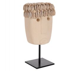 ΕΠΙΤΡΑΠΕΖΙΟ ΔΙΑΚΟΣΜΗΤΙΚΟ ΠΡΟΣΩΠΟ HM4313 PARAS STONE ΣΕ ΜΕΤΑΛΛΙΚΟ ΜΑΥΡΟ STAND 9x6x19Yεκ. - ΑΝΤΙΚΕΙΜΕΝΑ στο Milonadakis.gr