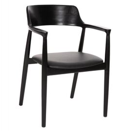 ΠΟΛΥΘΡΟΝΑ ΤΡΑΠΕΖΑΡΙΑΣ KINGSLEY HM9634.02 ΞΥΛΟ ΜΑΟΝΙ- ΜΑΥΡΟ VINYL 58x53x80Yεκ. - ΚΑΡΕΚΛΕΣ - ΠΟΛΥΘΡΟΝΕΣ ΕΣ. στο Milonadakis.gr