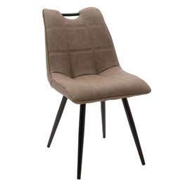 Καρέκλα Nely pakoworld PU καφέ antique-μαύρο πόδι - ΚΑΡΕΚΛΕΣ - ΠΟΛΥΘΡΟΝΕΣ ΕΣ. στο Milonadakis.gr