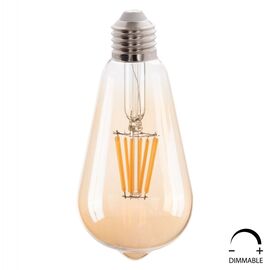 ΛΑΜΠΤΗΡΑΣ HM4188.02 LED FILAMENT 8W E27 DIMMABLE 3000K GOLD - ΦΩΤΙΣΜΟΣ ΟΙΚΟΝΟΜΙΑΣ στο Milonadakis.gr