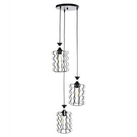 ΦΩΤΙΣΤΙΚΟ ΟΡΟΦΗΣ ΚΡΕΜΑΣΤΟ HM4089 3-ΦΩΤΟ ΜΑΥΡΑ ΜΕΤΑΛΛΙΚΑ ΚΑΠΕΛΑ Φ34x128Υεκ. - ΦΩΤΙΣΤΙΚΑ ΟΡΟΦΗΣ στο Milonadakis.gr