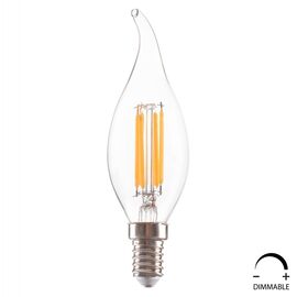 ΛΑΜΠΤΗΡΑΣ HM4047.01 ΣΤΥΛ ΦΛΟΓΑ LED FILAMENT 6W E14 3000K ΔΙΑΦΑΝΟ DIMMABLE - ΦΩΤΙΣΜΟΣ ΟΙΚΟΝΟΜΙΑΣ στο Milonadakis.gr