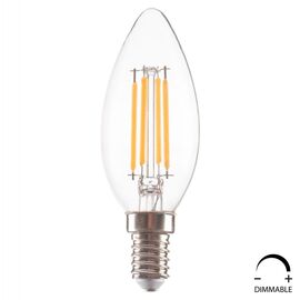 ΛΑΜΠΤΗΡΑΣ LED FILAMENT 4W E14 3000K ΔΙΑΦΑΝΟΣ DIMMABLE HM4048.01 - ΦΩΤΙΣΜΟΣ ΟΙΚΟΝΟΜΙΑΣ στο Milonadakis.gr