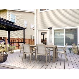 Σετ Τραπεζαρίας 7τμχ Vegas Pacific Taupe 100X180/220Χ75εκ. - ΣΕΤ ΤΡΑΠΕΖΑΡΙΕΣ στο Milonadakis.gr