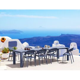 Σετ Τραπεζαρίας 9τμχ Vegas Sunset Dark Grey 100X260/300Χ75εκ. - ΣΕΤ ΤΡΑΠΕΖΑΡΙΕΣ στο Milonadakis.gr