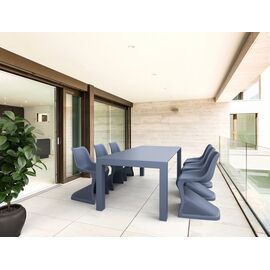 Σετ Τραπεζαρίας 7τμχ Vegas Bloom Dark Grey 100X180/220Χ75εκ. - ΣΕΤ ΤΡΑΠΕΖΑΡΙΕΣ στο Milonadakis.gr