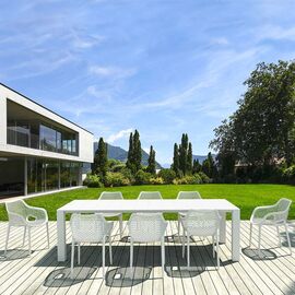 Σετ Τραπεζαρίας 9τμχ Vegas Air XL White 100X260/300Χ75εκ. - ΣΕΤ ΤΡΑΠΕΖΑΡΙΕΣ στο Milonadakis.gr