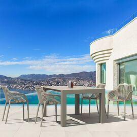 Σετ Τραπεζαρίας 5τμχ Vegas Air XL Taupe 100X100/140Χ75εκ. - ΣΕΤ ΤΡΑΠΕΖΑΡΙΕΣ στο Milonadakis.gr